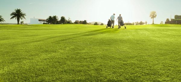 CAMPO DA GOLF CON PERSONE CHE GIOCANO